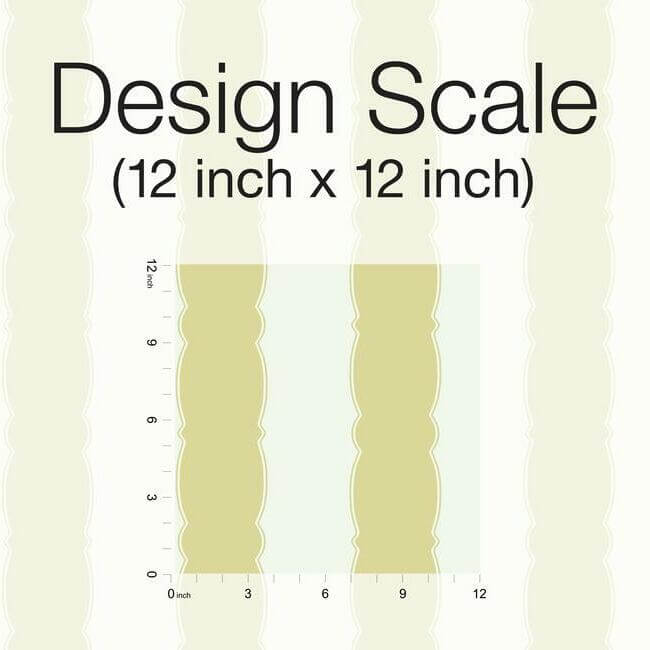 scalloped-stripe-yellow-wallpaper-york-wallcoverings-gr6016 - York Wallpaper Wallpaper