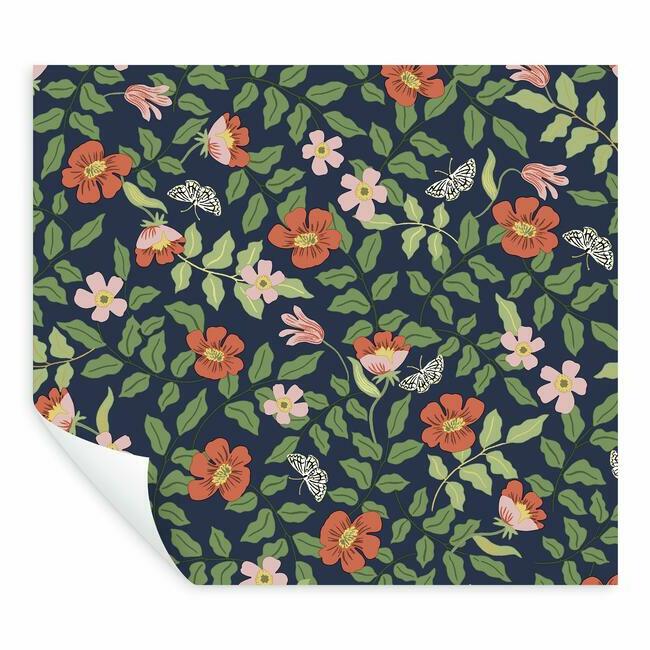 primrose-premium-peel-stick-wallpaper-rose-and-navy-york-wallcoverings-psw1314rl