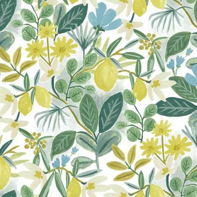 Amalfi Blue & Green Peel & Stick Wallpaper - York Wallcoverings - PSW1318RL - York Wallcoverings Wallpaper