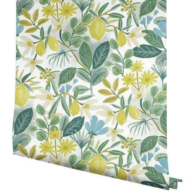 Amalfi Blue & Green Peel & Stick Wallpaper - York Wallcoverings - PSW1318RL - York Wallcoverings Wallpaper