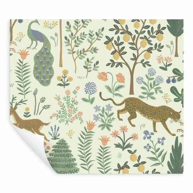 Menagerie Cream Peel & Stick Wallpaper - York Wallcoverings - PSW1322RL - York Wallcoverings Wallpaper