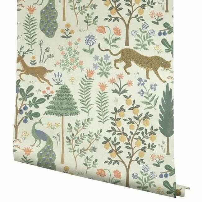 Menagerie Cream Peel & Stick Wallpaper - York Wallcoverings - PSW1322RL - York Wallcoverings Wallpaper