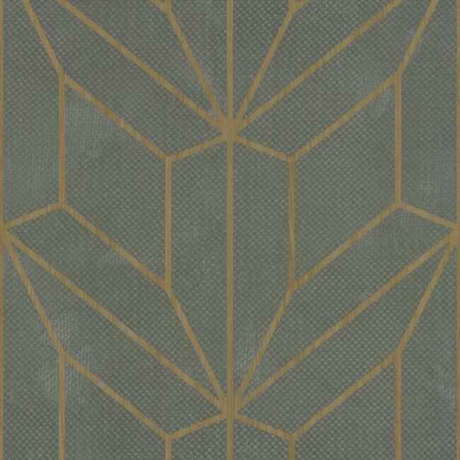 Hammered Diamond Inlay Grey & Wood Wallpaper - York Wallcoverings - MM1710