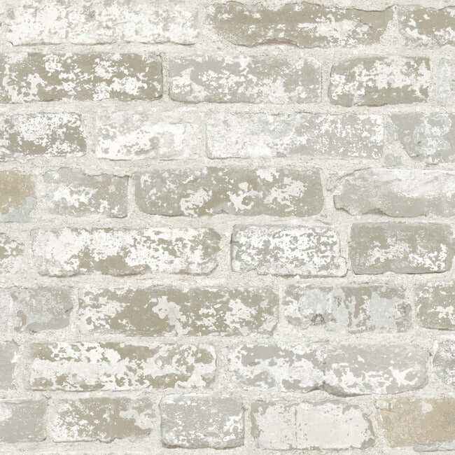 Up the Wall Off White & Grey Wallpaper - York Wallcoverings - RB4304