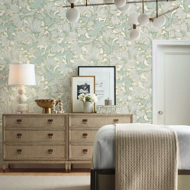 acanthus-toss-wallpaper-beige-seafoam-york-wallcoverings-nv5511