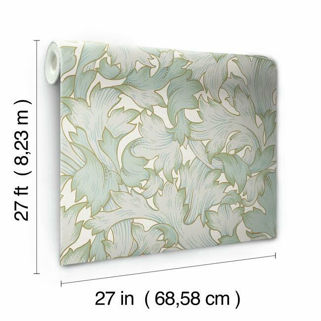 acanthus-toss-wallpaper-beige-seafoam-york-wallcoverings-nv5511