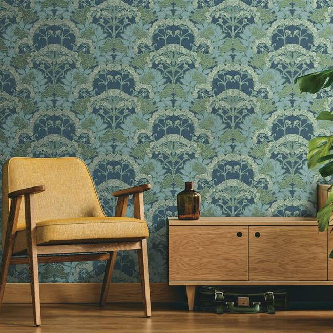 yarrow-nouveau-wallpaper-blue-mix-green-york-wallcoverings-nv5558