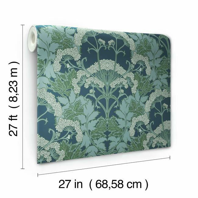 yarrow-nouveau-wallpaper-blue-mix-green-york-wallcoverings-nv5558