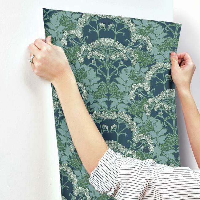 yarrow-nouveau-wallpaper-blue-mix-green-york-wallcoverings-nv5558