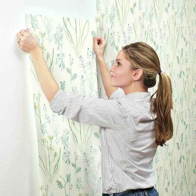 Alpine Botanical White Wallpaper - York Wallcoverings - NR1566 - York Wallcoverings Wallpaper