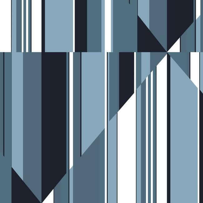 pinwheel-stripe-wall-mural-blue-york-wallcoverings-mu0243m - York Wallcoverings Wallpaper