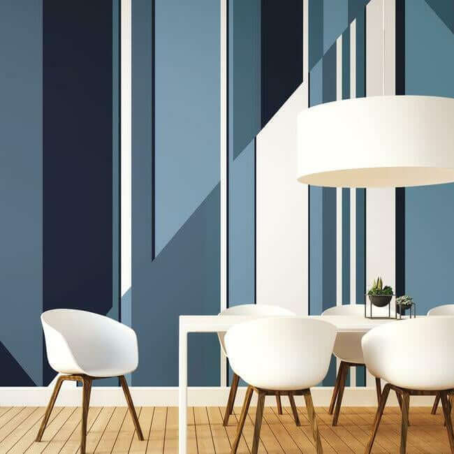 pinwheel-stripe-wall-mural-blue-york-wallcoverings-mu0243m - York Wallcoverings Wallpaper