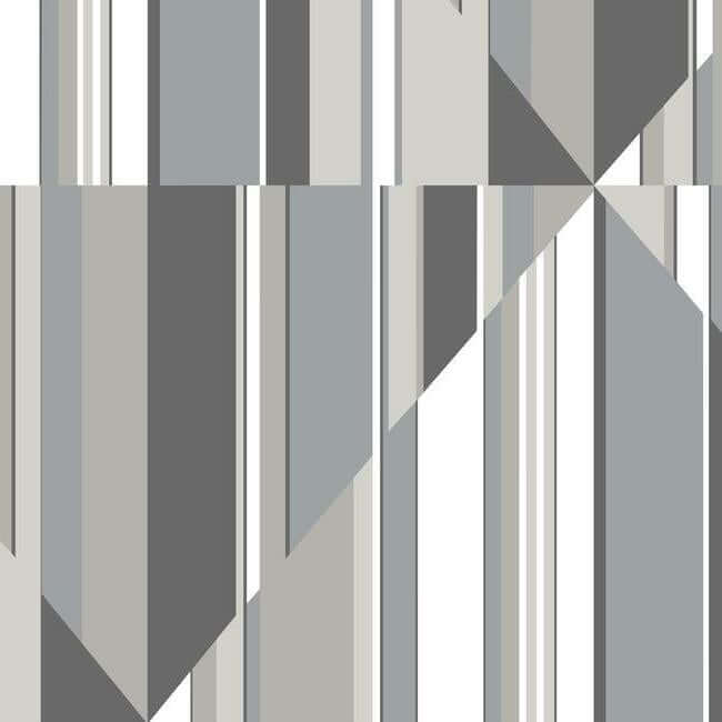 pinwheel-stripe-wall-mural-grey-york-wallcoverings-mu0242m - York Wallcoverings Wallpaper