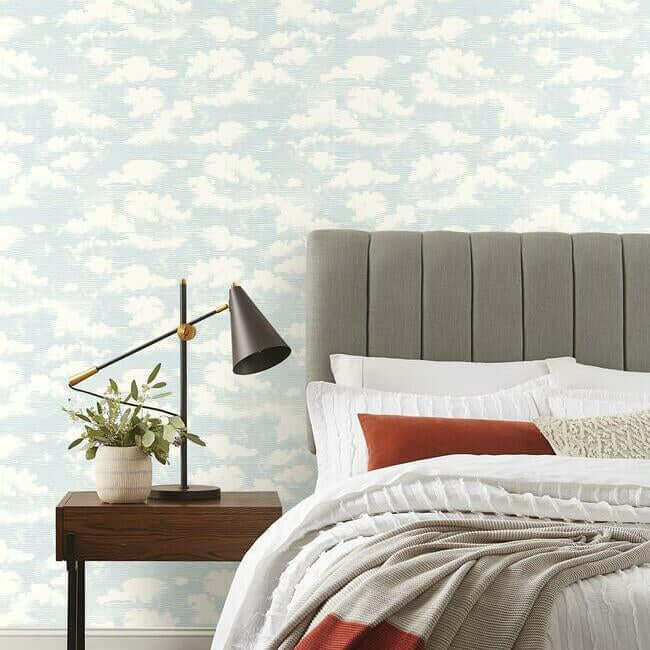 cloud-cover-wallpaper-sky-blue-york-wallcoverings-ss2524 - York Wallcoverings Wallpaper