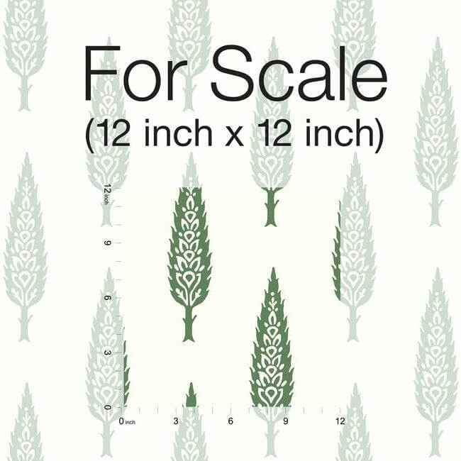Juniper Tree Wallpaper Green - York Wallcoverings - SS2604 - York Wallcoverings Wallpaper