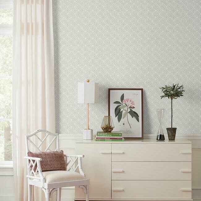 Lacey Circle Geo Grey Wallpaper - York Wallcoverings - SS2517 - York Wallcoverings Wallpaper