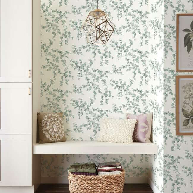 creeping-fig-vine-sage-wallpaper-york-wallcoverings-fh4037 - York Wallpaper Wallpaper