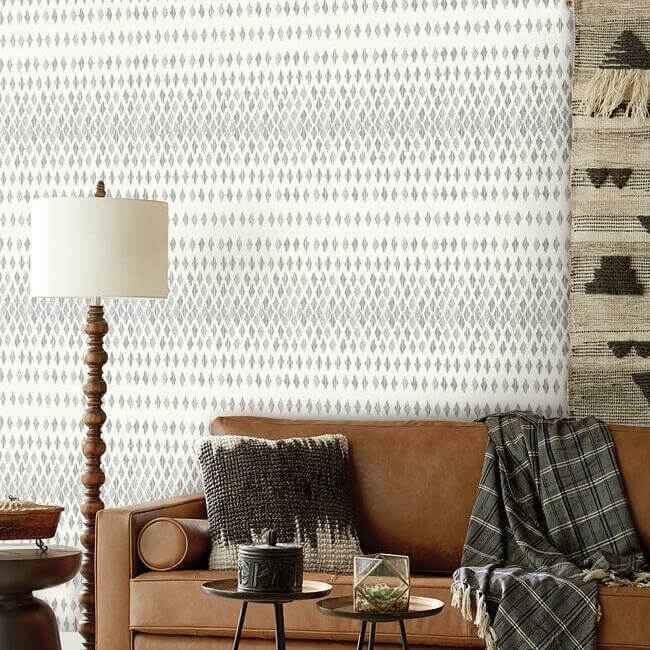 Diamond Ombre Wallpaper Blackwhite - York Wallcoverings - FH4041 - York Wallcoverings Wallpaper