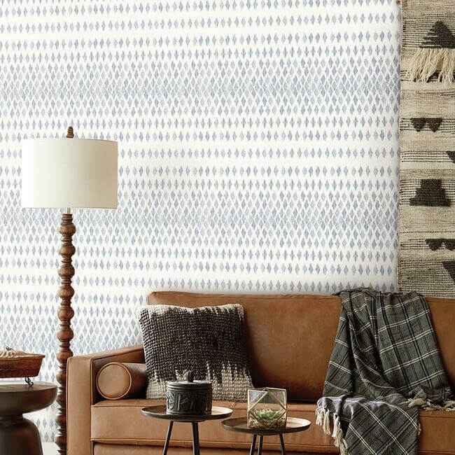 Diamond Ombre Navy & White Wallpaper - York Wallcoverings - FH4042 - York Wallcoverings Wallpaper