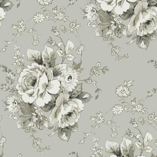 heritage-rose-taupe-wallpaper-york-wallcoverings-fh4089 - York Wallpaper Wallpaper