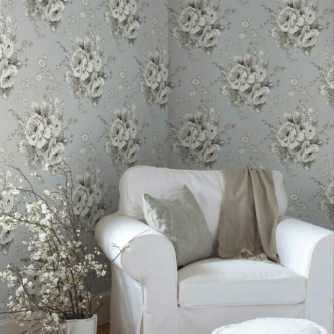 heritage-rose-taupe-wallpaper-york-wallcoverings-fh4089 - York Wallpaper Wallpaper