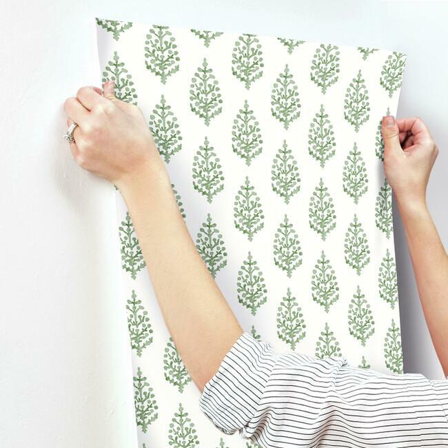 paisley-on-calico-wallpaper-green-york-wallcoverings-fh4067