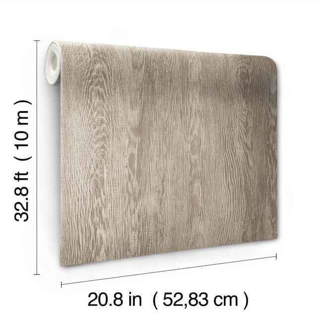 Quarter Sawn Wood Brown Wallpaper - York Wallcoverings - FH4054 - York Wallcoverings Wallpaper