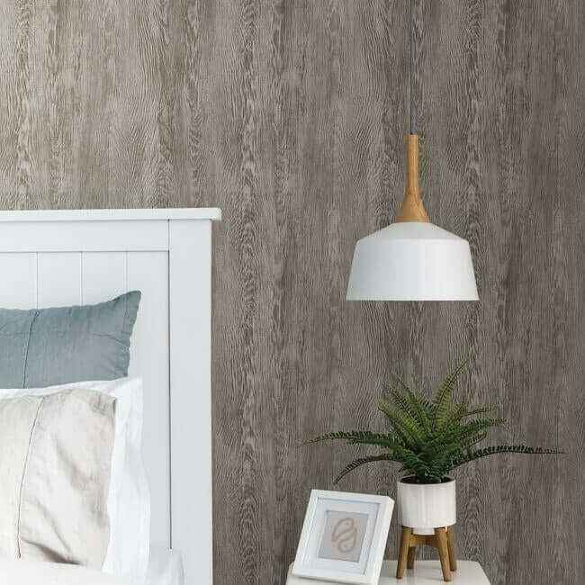 Quarter Sawn Wood Wallpaper Mink - York Wallcoverings - FH4053 - York Wallcoverings Wallpaper