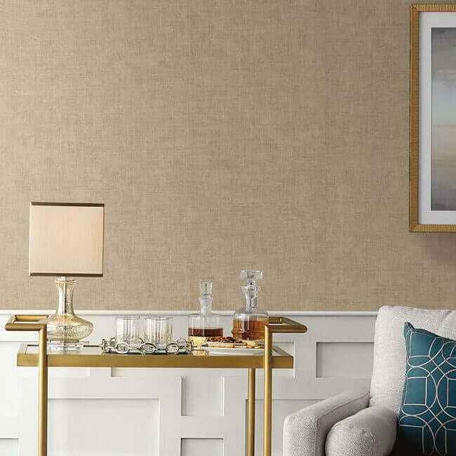 Tabby Weave Texture Beige Wallpaper - York Wallcoverings - 5014 - York Wallcoverings Wallpaper