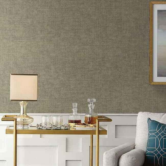 Tabby Weave Texture Wallpaper Green - York Wallcoverings - 5013 - York Wallcoverings Wallpaper