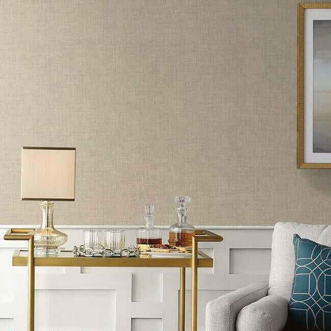 Tabby Weave Texture Off White Wallpaper - York Wallcoverings - 5021 - York Wallcoverings Wallpaper