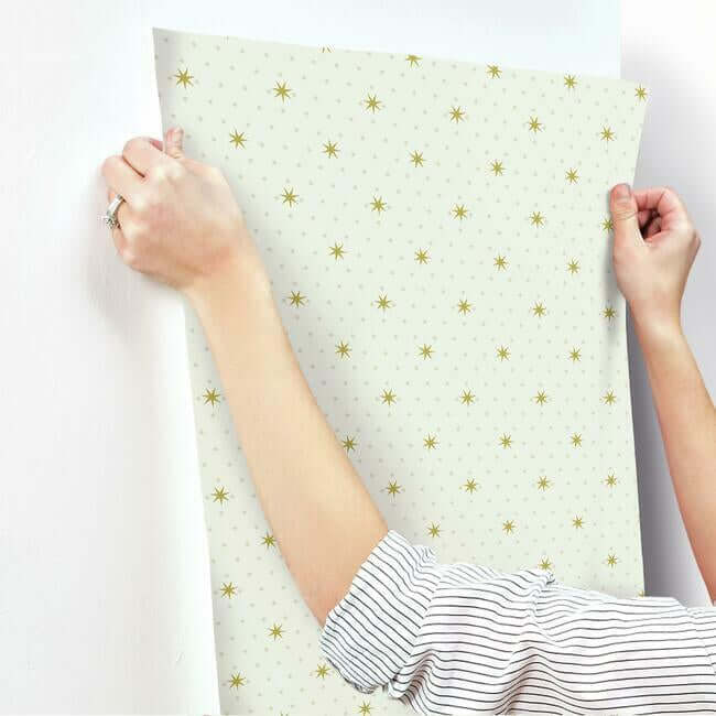 stella-star-wallpaper-cream-york-wallcoverings-sp1500 - York Wallcoverings Wallpaper