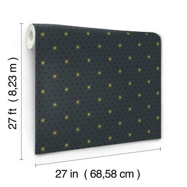 stella-star-wallpaper-midnight-york-wallcoverings-sp1499 - York Wallcoverings Wallpaper