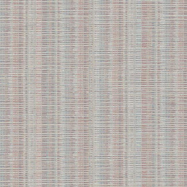 broken-boucle-stripe-wallpaper-beigeredblue-york-wallcoverings-sr1519 - York Wallcoverings Wallpaper
