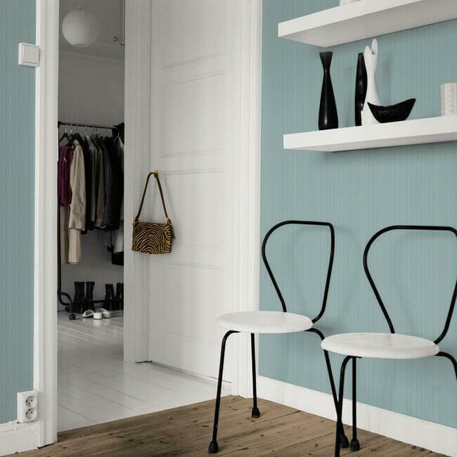 blue-cascade-stria-wallpaper-york-wallcoverings-sr1560 - York Wallcoverings Wallpaper