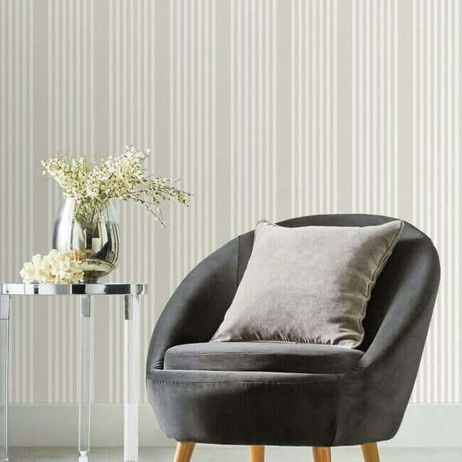 french-linen-stripe-soft-linen-wallpaper-york-wallcoverings-sr1581 - York Wallpaper Wallpaper