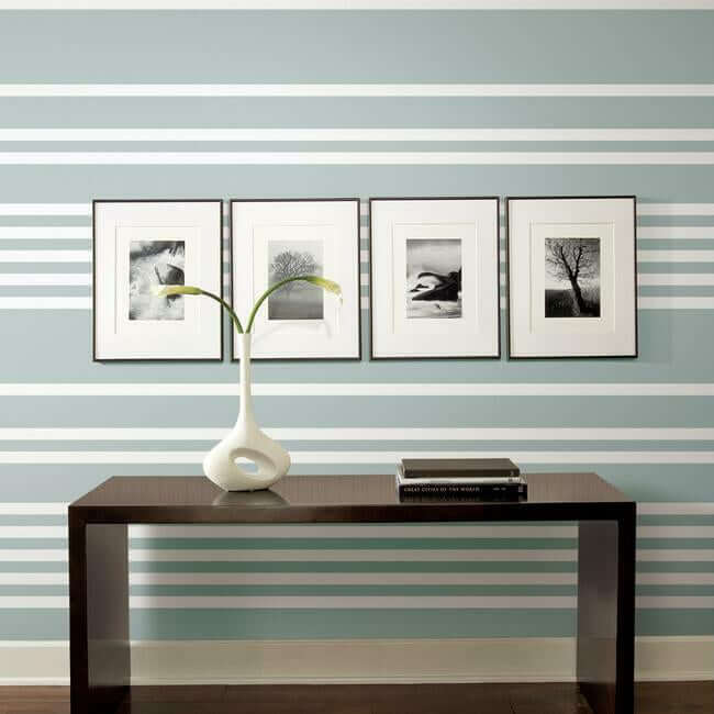 scholarship-stripe-wallpaper-light-blue-york-wallcoverings-sr1616 - York Wallcoverings Wallpaper