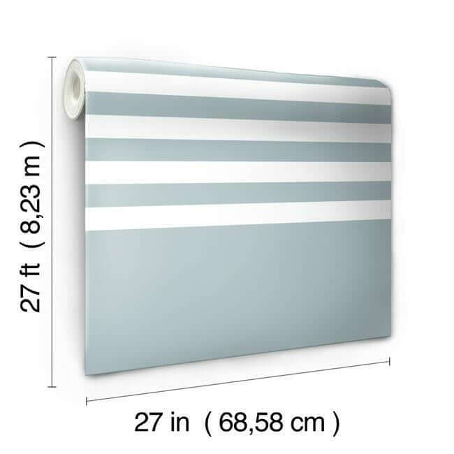 scholarship-stripe-wallpaper-light-blue-york-wallcoverings-sr1616 - York Wallcoverings Wallpaper