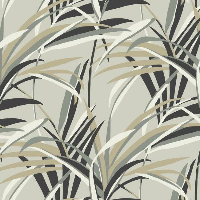 tropical-paradise-wallpaper-neutralstaupe-york-wallcoverings-tc2604 - York Wallcoverings Wallpaper