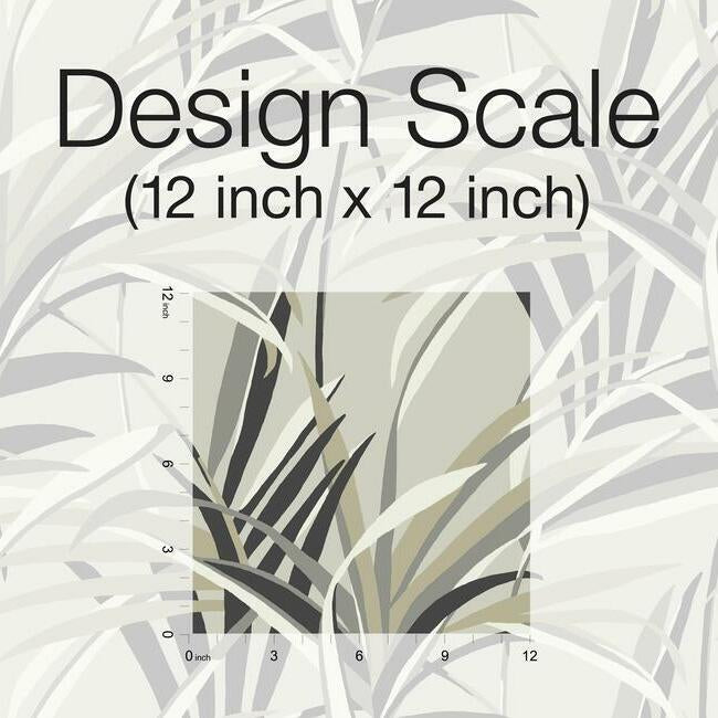tropical-paradise-wallpaper-neutralstaupe-york-wallcoverings-tc2604 - York Wallcoverings Wallpaper