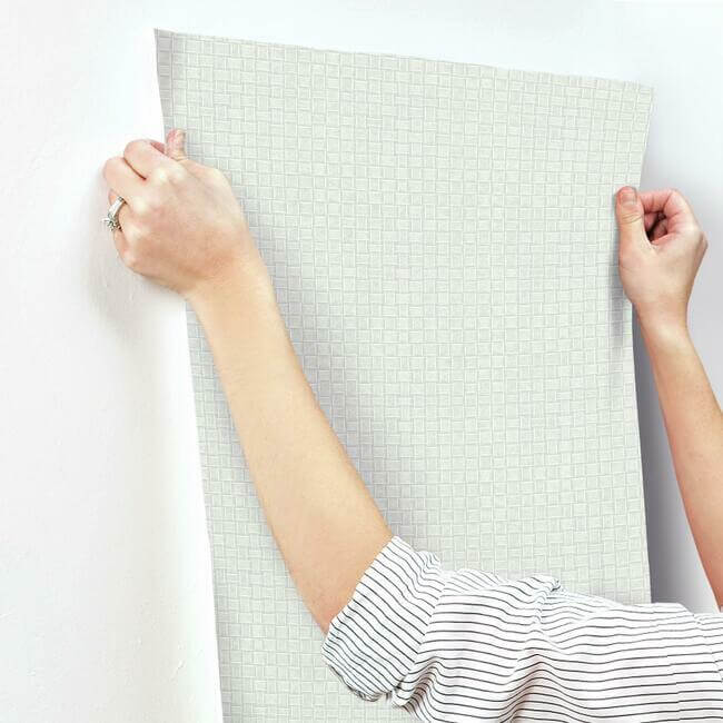 paradise-island-weave-light-grey-wallpaper-york-wallcoverings-tc2612 - York Wallcoverings Wallpaper