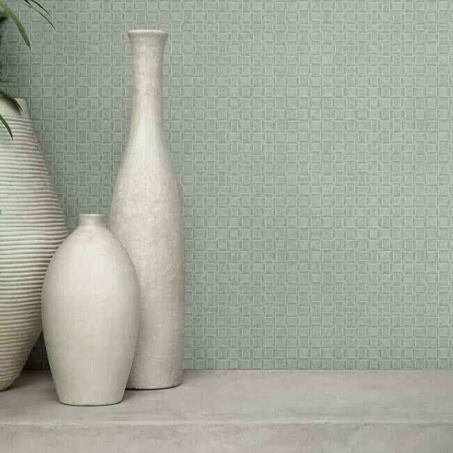 Paradise Island Weave Grey Wallpaper - York Wallcoverings - TC2615 - York Wallcoverings Wallpaper