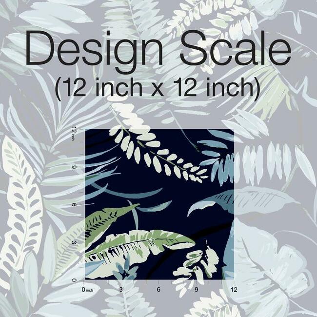 tropical-toss-wallpaper-navy-york-wallcoverings-tc2623 - York Wallcoverings Wallpaper