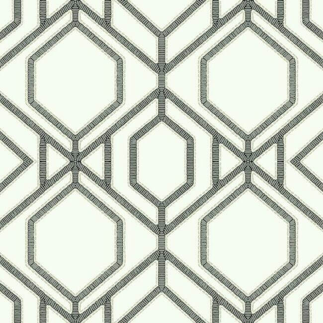 sawgrass-trellis-white-grey-wallpaper-york-wallcoverings-tc2632 - York Wallcoverings Wallpaper