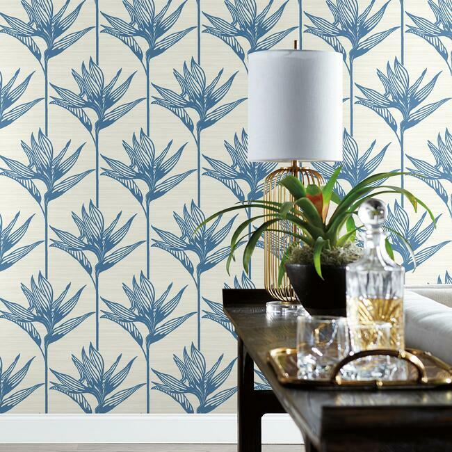 bird-of-paradise-wallpaper-blue-york-wallcoverings-tc2671