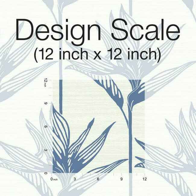 Bird of Paradise Blue Wallpaper - York Wallcoverings - TC2671 - York Wallcoverings Wallpaper