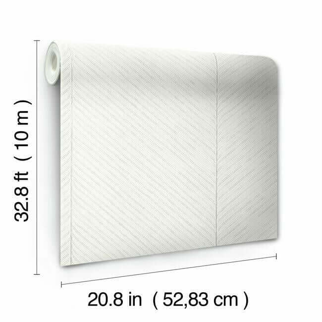 palm-chevron-wallpaper-whitesilver-york-wallcoverings-tc2692 - York Wallcoverings Wallpaper