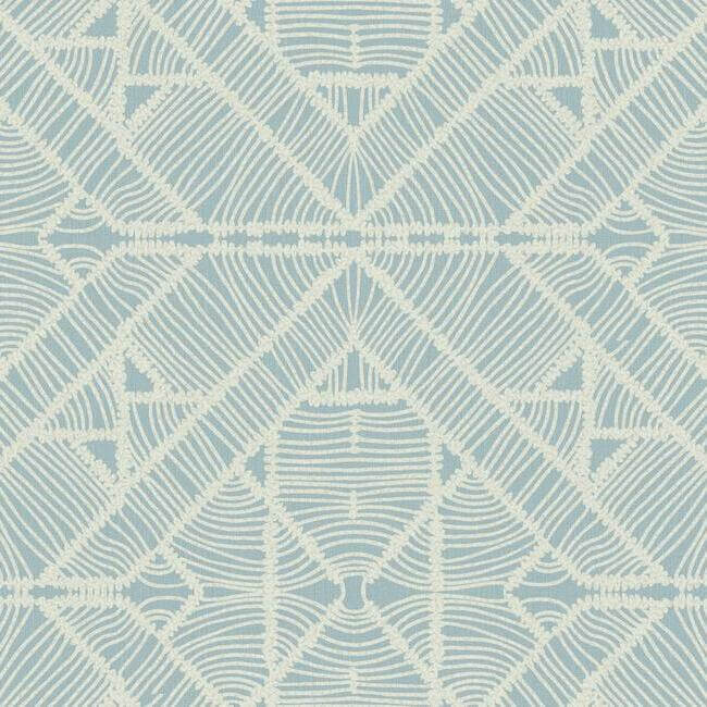 diamond-macrame-blue-wallpaper-york-wallcoverings-tc2704 - York Wallcoverings Wallpaper