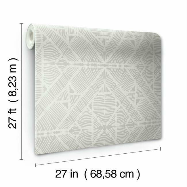 diamond-macrame-wallpaper-grey-york-wallcoverings-tc2701 - York Wallcoverings Wallpaper