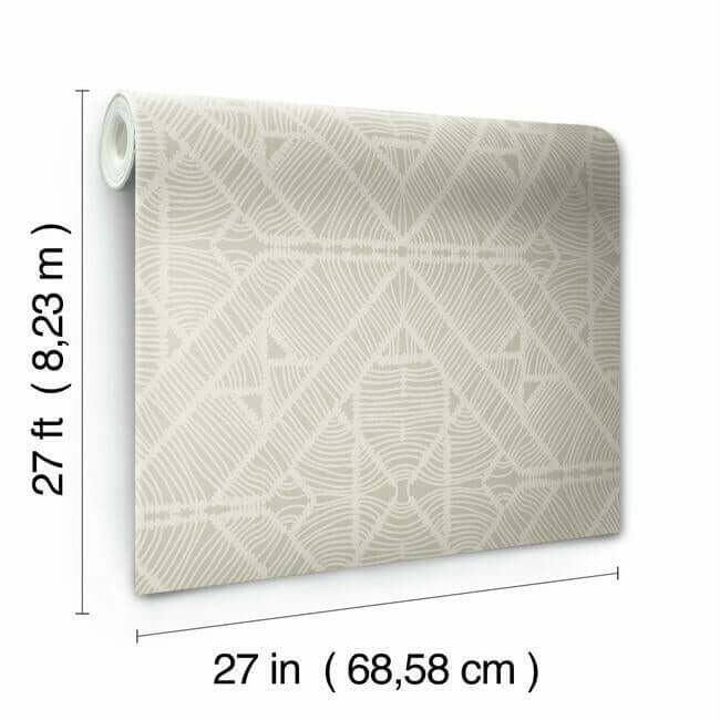 diamond-macrame-taupe-wallpaper-york-wallcoverings-tc2703 - York Wallpaper Wallpaper